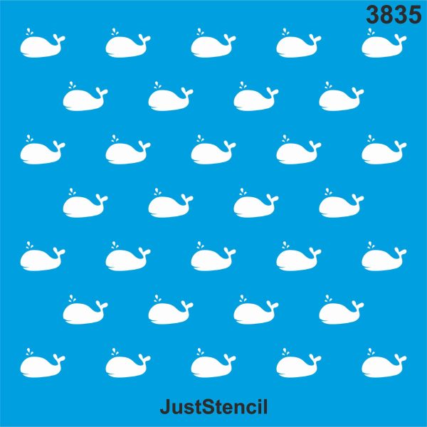 Whale Wall Stencil
